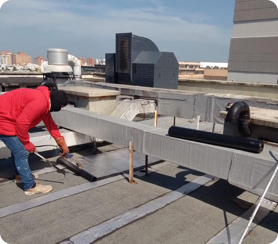 Instalación en cubierta LC Ingenierías